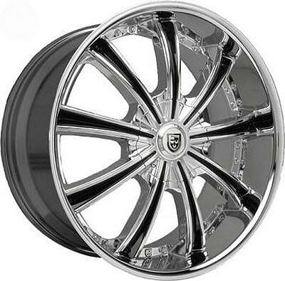 Lexani LX19 8.5x20 5x112 ET 35 Dia 74.1 SS Chr Lip Blk insert