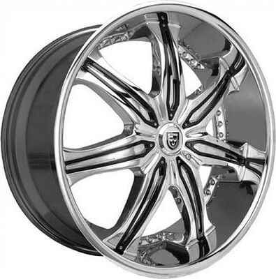 Lexani LX7 10x22 5x150 ET 35 Dia 110 Brushed/Black