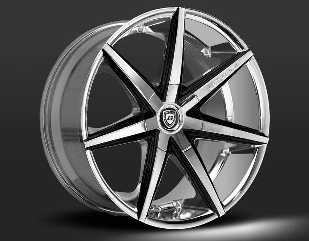 Lexani R7 8.5x19 5x112 ET 42 Dia 74 Machine/Flat Black