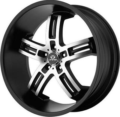 Lorenzo WL26 8x19 5x120 ET 35 Dia 74 Black/Machined