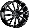 LS Forged LS FG21 7.5x19 5x108 ET 38 Dia 65.1 BK