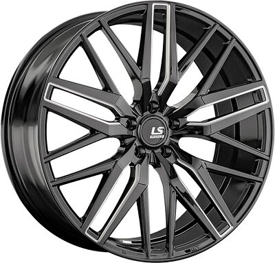 LS RC77 9.5x22 5x114.3 ET 45 Dia 67.1 BK+SSF