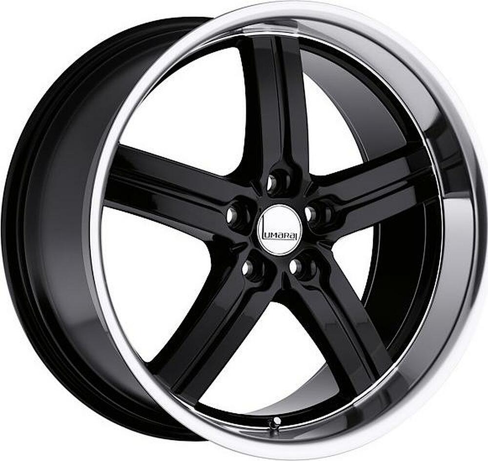 Lumarai Morro 8x17 5x114.3 ET 37 Dia 60.1 Gloss Black Mirror Lip