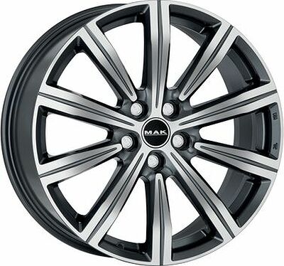 Mak Birmingham 8x19 5x112 ET 28 Dia 66.45 Gunmetal Mirror Face