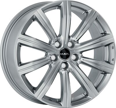 Mak Birmingham 8.5x20 5x120 ET 47 Dia 72.6 Silver