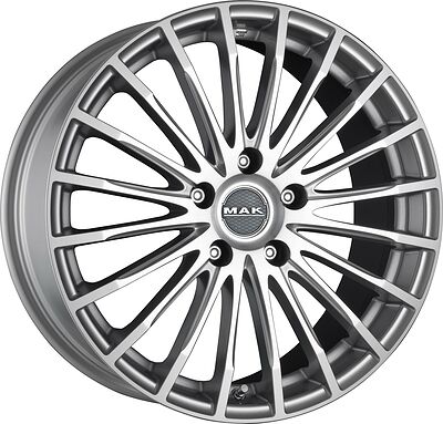 Mak Fatale 7.5x17 5x112 ET 43 Dia 76 silver