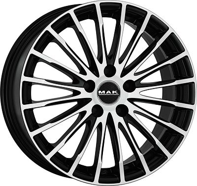 Mak Fatale 8.5x19 5x108 ET 38 Dia 72 White and Black