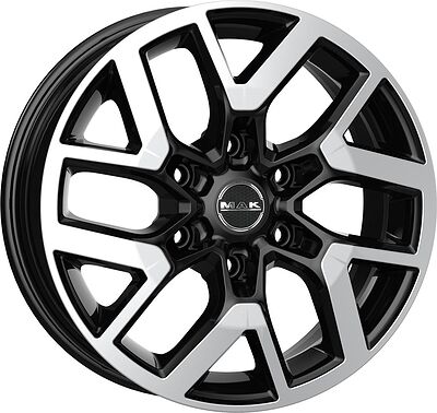 Mak Gravel 8x18 6x130 ET 53 Dia 84.1 Black Mirror