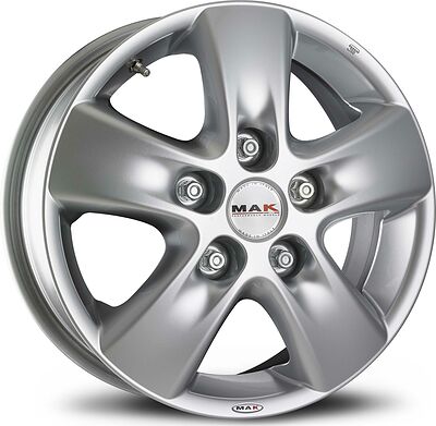 Mak HD2 6.5x15 5x160 ET 58 Dia 65.1 Hyper Silver