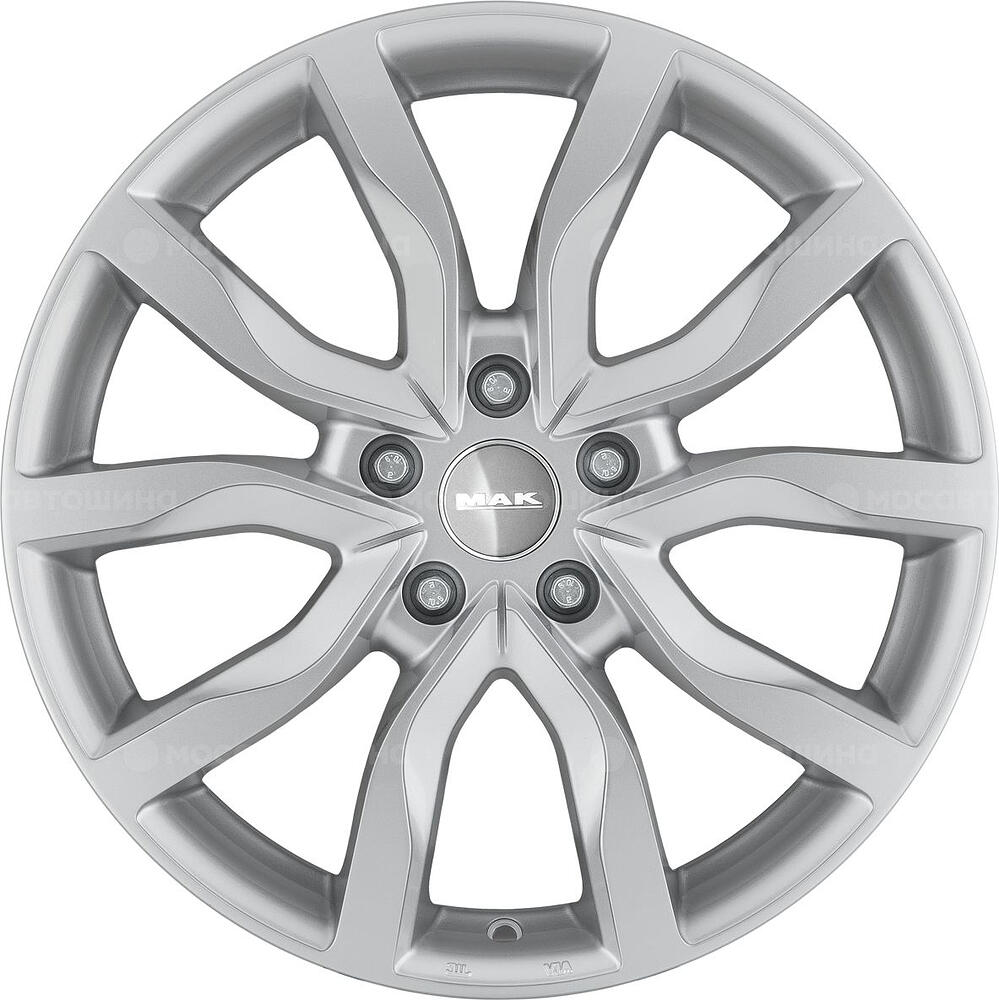 Mak Highlands 7x17 5x114.3 ET 40 Dia 76 silver