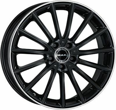 Mak Komet 8x19 5x112 ET 43 Dia 66.6 Gloss Black Mirror Ring