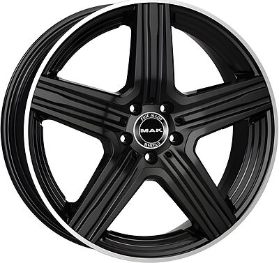 Mak Lewis 8x18 5x112 ET 33 Dia 66 Gloss Black Mirror Ring
