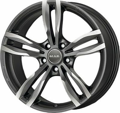 Mak Luft 8.5x19 5x120 ET 33 Dia 72.6 Gunmetal Mirror Face