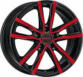 Mak Milano 7x17 5x114.3 ET 40 Dia 76 Black and Red