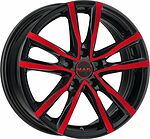 Mak Milano 7x17 5x114.3 ET 40 Dia 76 Black and Red