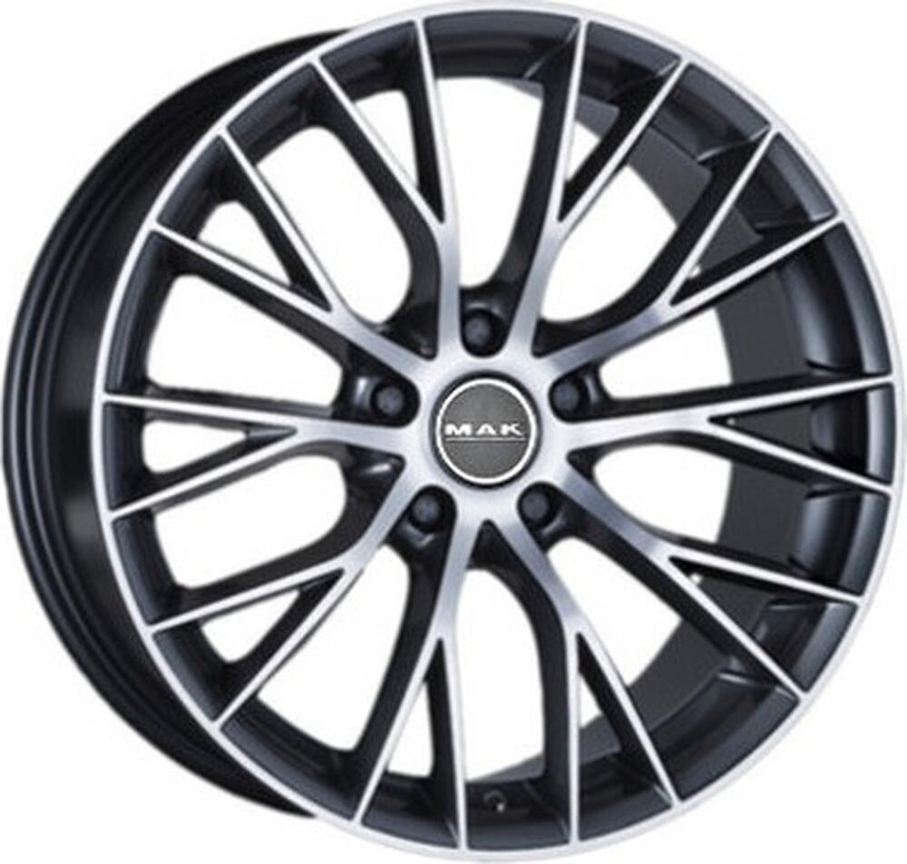 Mak Munchen 8.5x20 5x112 ET 35 Dia 76 Gun Metallic - Mirror Face