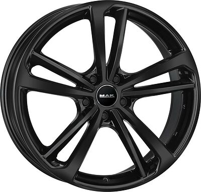 Mak Nurburg 9.5x21 5x112 ET 25 Dia 66.45 Gloss Black