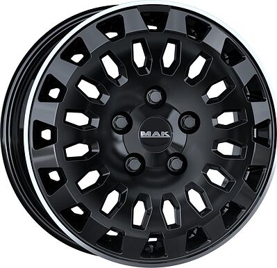 Mak Overland 7x17 5x118 ET 45 Dia 71.1 Black Mirror