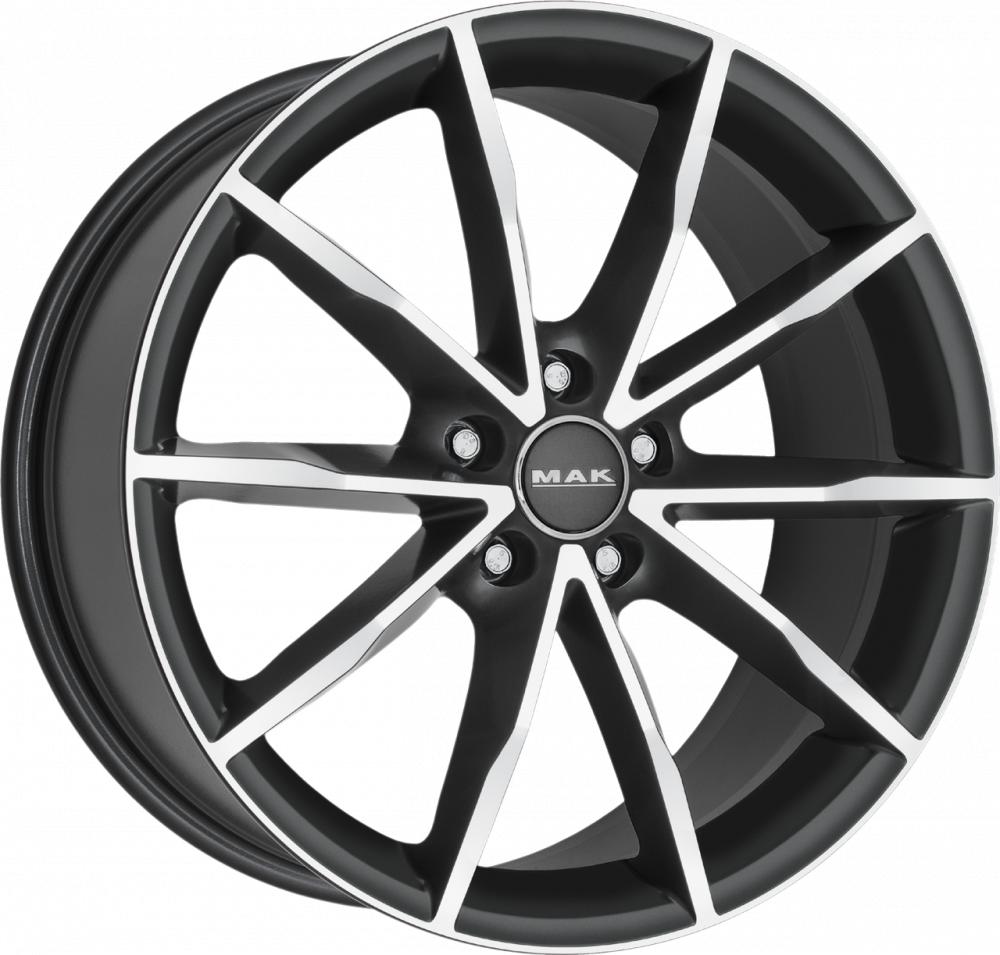 Mak Ringe 8x18 5x112 ET 40 Dia 66 Gun Metallic - Mirror Face