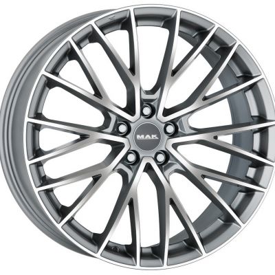 Mak Speciale-D 9.5x19 5x110 ET 42 Dia 65.1 Graphite Mirror Face