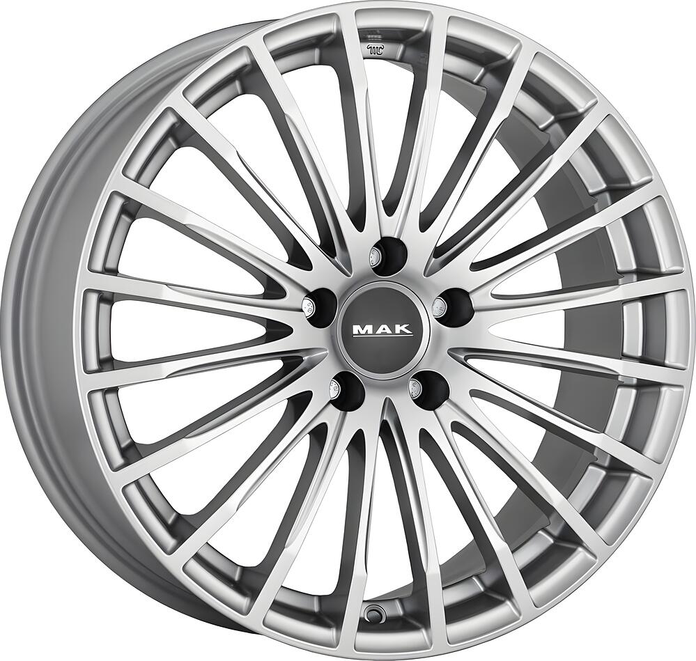 Mak Starlight 8.5x19 5x112 ET 28 Dia 66.6 silver