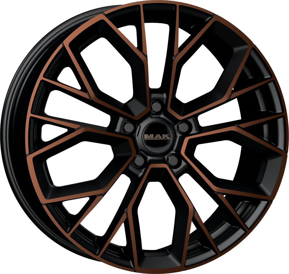 Mak Stilo 8.5x20 5x112 ET 35 Dia 76 Black and Bronze
