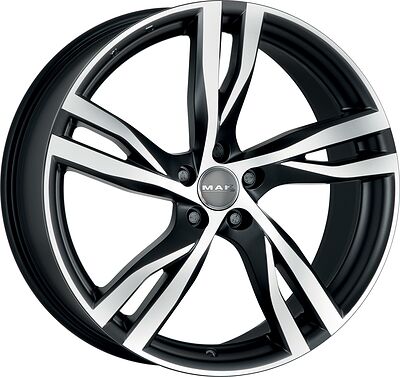 Mak Stockholm 8x18 5x108 ET 45 Dia 63.4 Ice Black