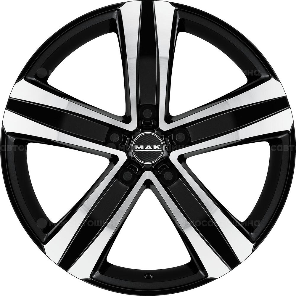 Mak Stone 5 7.5x18 5x114.3 ET 40 Dia 76 Black Mirror