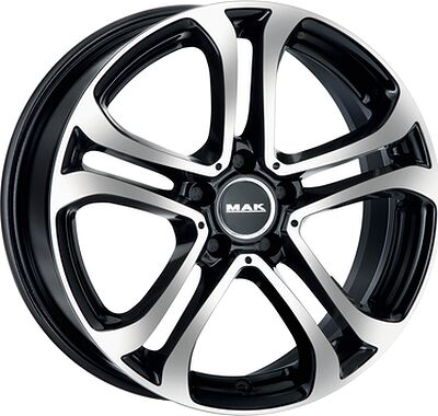 Mak Stuttgart 8x18 5x112 ET 48 Dia 66.6 Black mirror