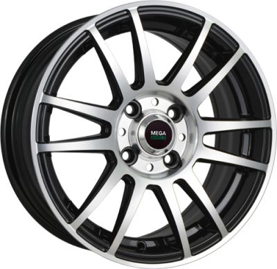 Mega Wheels Y4917 6.5x16 5x114.3 ET 50 Dia 67.1 BKF
