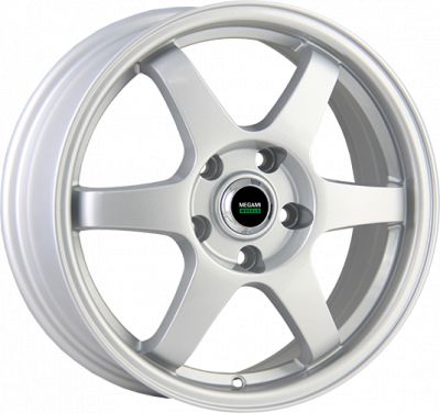 Megami MGM-6 6x14 4x100 ET 39 Dia 56.6 silver