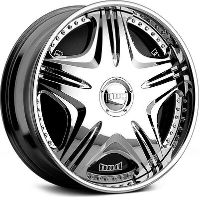 MHT Cream 9.5x22 5x120 ET 15 Dia 72.69 Chrome