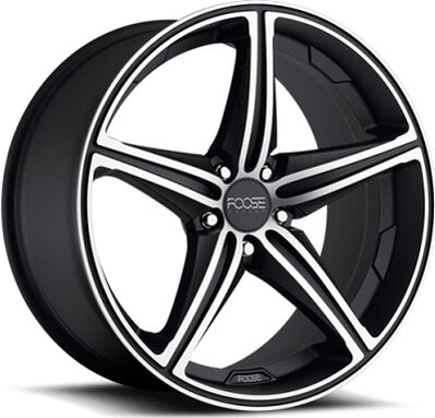 MHT Foose Speed 8.5x19 5x114.3 ET 35 Dia 72.62 Black/Machined