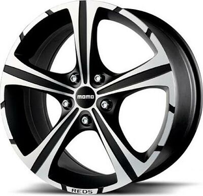 Momo Black Knight 7.5x17 4x114.3 ET 40 Dia 72.3 Black