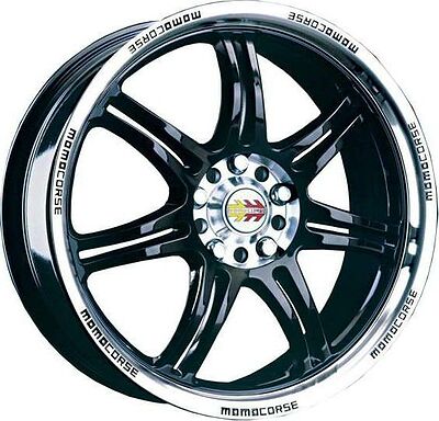 Momo Corse 7x16 5x100 ET 35 Dia 72.3 Glossy Black-Polished