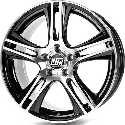 MSW 11 8x17 5x112 ET 35 Dia 73.1 BLACK FULL POLISHED