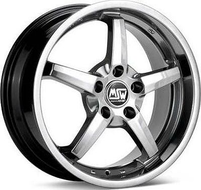 MSW 16 8x17 5x114.3 ET 48 Dia 73.1 TITANIUM MIRROR