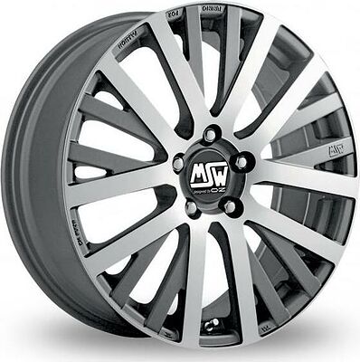 MSW 18 7x16 5x112 ET 35 Dia 73.1 Matt Gunmetal Full Polished