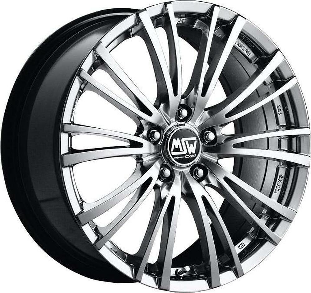 MSW 20 8x18 5x112 ET 48 Dia 75 Silver Full Polished