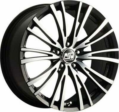 MSW 20/5 8x17 5x112 ET 35 Dia 73 Matt Black Full Polished