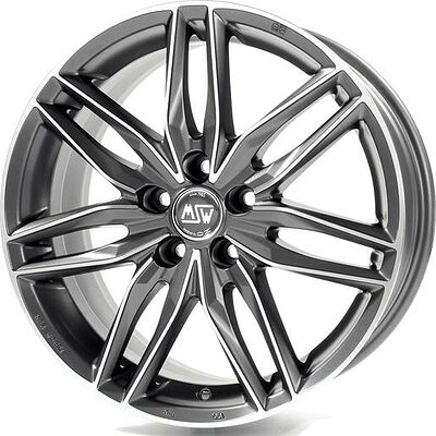 MSW 24 8x19 5x112 ET 48 Dia 75 Matt Gun Metal Full Polished