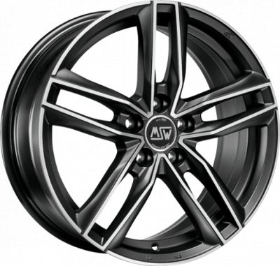 MSW 26 7x16 5x105 ET 35 Dia 56.6 MATT DARK TITANIUM FULL POLISHED