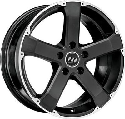 MSW 45 8x18 5x127 ET 40 Dia 71 Matt Black Full Polished