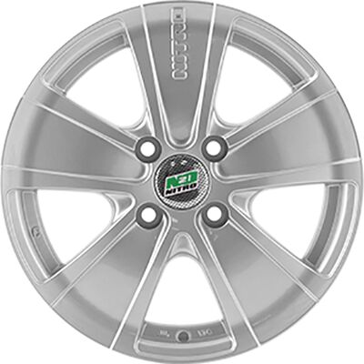 N2O Y739 6x14 4x100 ET 43 Dia 60.1 silver