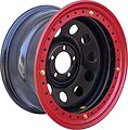 Off-Road-Wheels JEEP + бедлок красный 8x16 6x114.3 ET -19 Dia 84 черный