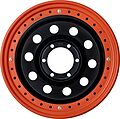 Off-Road-Wheels Original + бедлок оранжевый 10x16 6x139.7 ET -44 Dia 110 черный