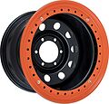 Off-Road-Wheels Original + бедлок оранжевый 8x15 6x139.7 ET -19 Dia 110 черный