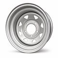 Off-Road-Wheels УАЗ треугольник мелкий 8x16 5x139.7 ET -19 Dia 110 серебристый