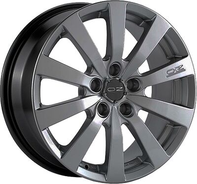 OZ Racing Michelangelo 10 7.5x17 5x108 ET 40 Dia 75 Crystal Titanium