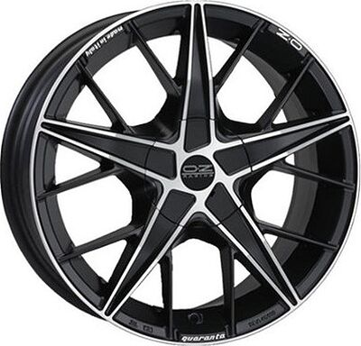 OZ Racing QUARANTA 4 7x16 4x108 ET 25 Dia 75 Matt Black + Diamond Cut